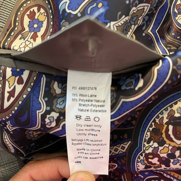 TALLIA Cream BrownCheckered Blazer - Picture 9 of 9